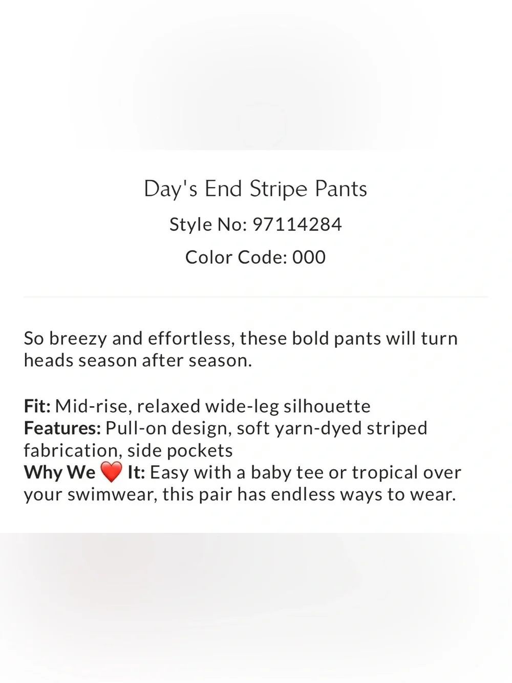Free People Days End Stripe Pants